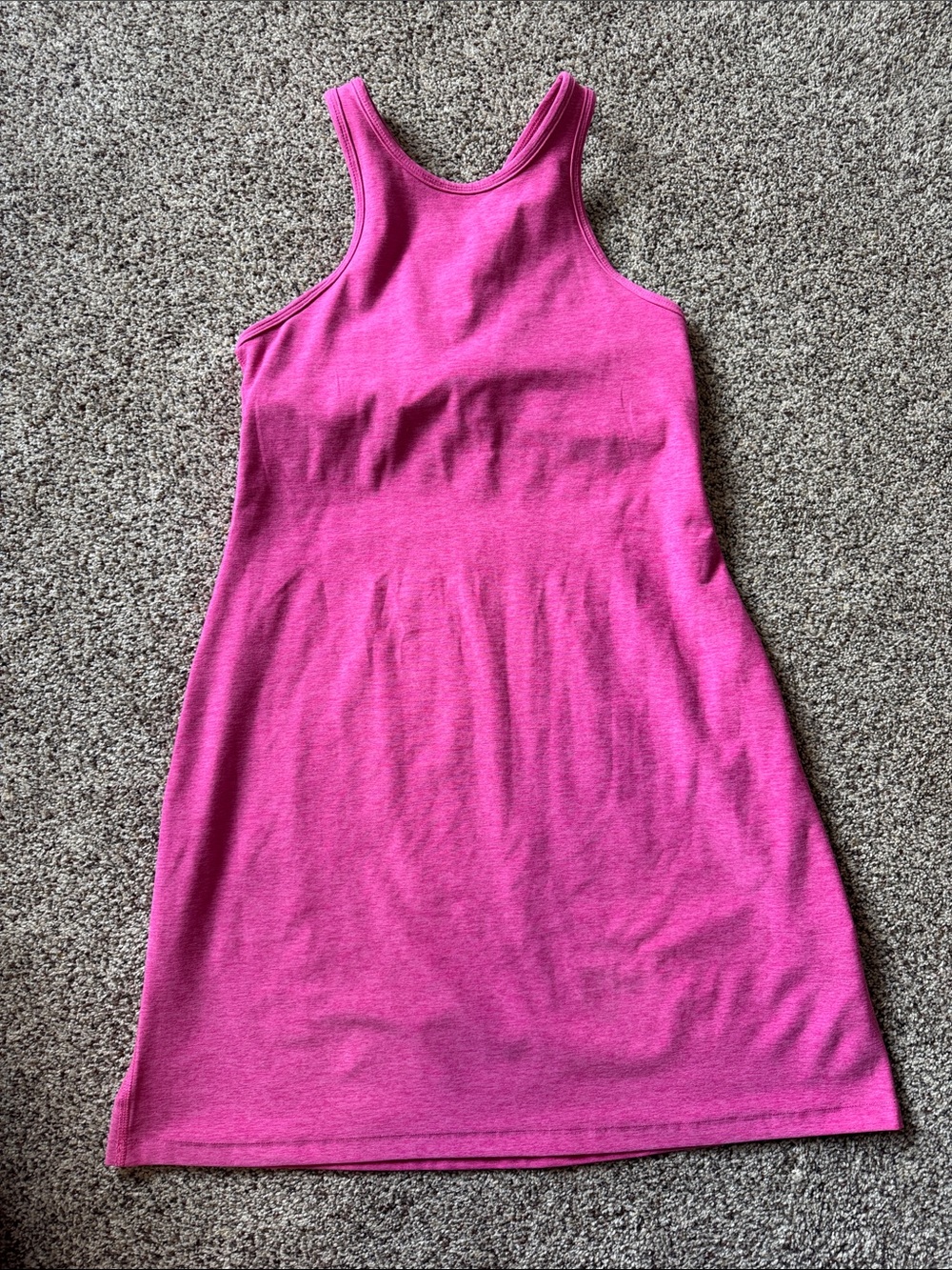 Beyond Yoga Hot Pink Racerback Tank Dress